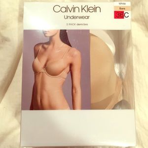 Calvin Klein 2 pack Demi Bra
